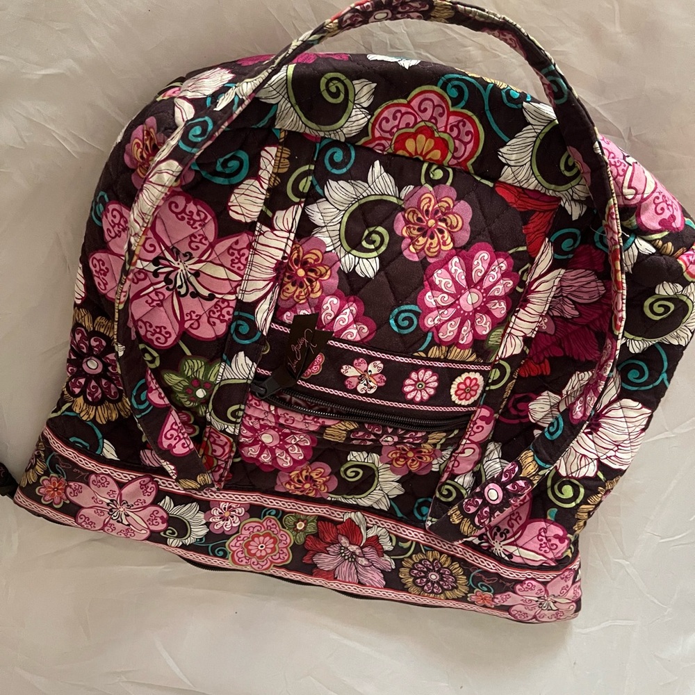 Floral Quilted Backpack